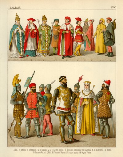 Costume italien 1300 - Albert Kretschmer